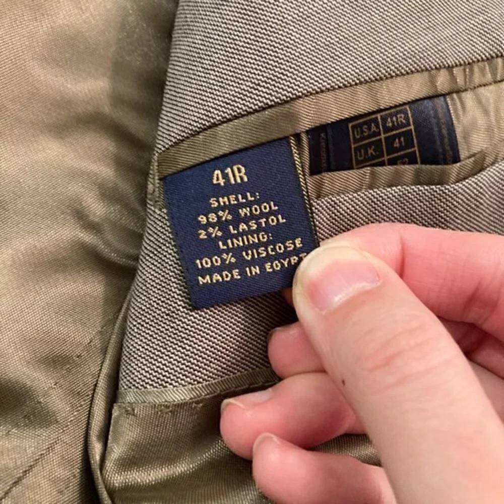 Brooks Brothers Men's 346 Wool Tan 2 Button Blazer Size 41R NWOT